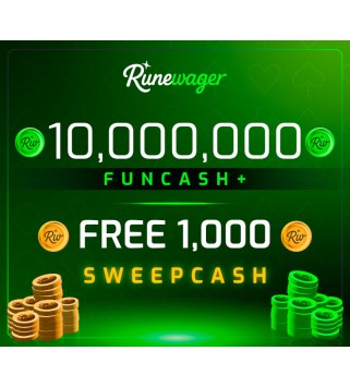 Runewager 10000000 Fun Cash + FREE 1000 Sweep Cash Key GLOBAL